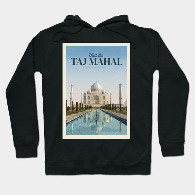 Visit Taj Mahal Hoodie by Mercury Club